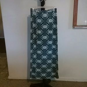 Patterned maxi shirt